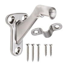 Triumph Hardware 3 Pack 3 Heavy Duty Handrail Bracket Brushed Nickel Stair Railing Bracket