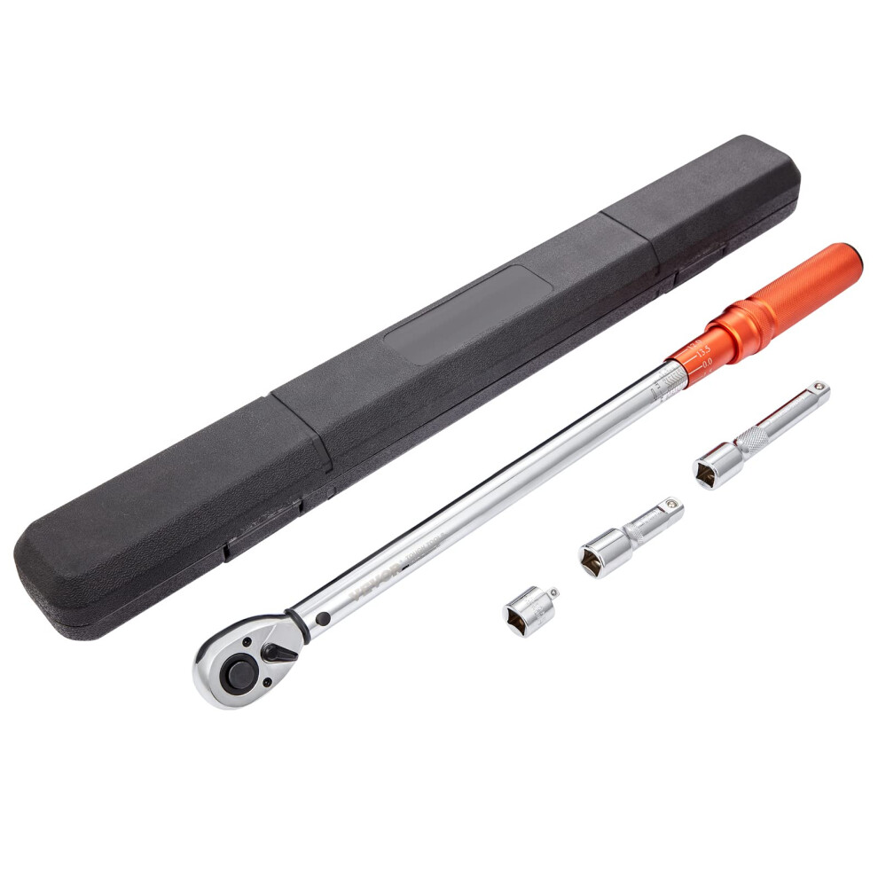 VEVOR Torque Wrench  12inch Drive Click Torque Wrench 25250ftlb34340nm  DualDirection Adjustable Torque Wrench Set  Mech