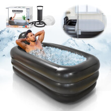 INFLATOAST Portable Bathtub Adult Ice Bath Tub For Athletes Inflatable Bathtub Including Air Pump Easy To InflateDrainage Cold
