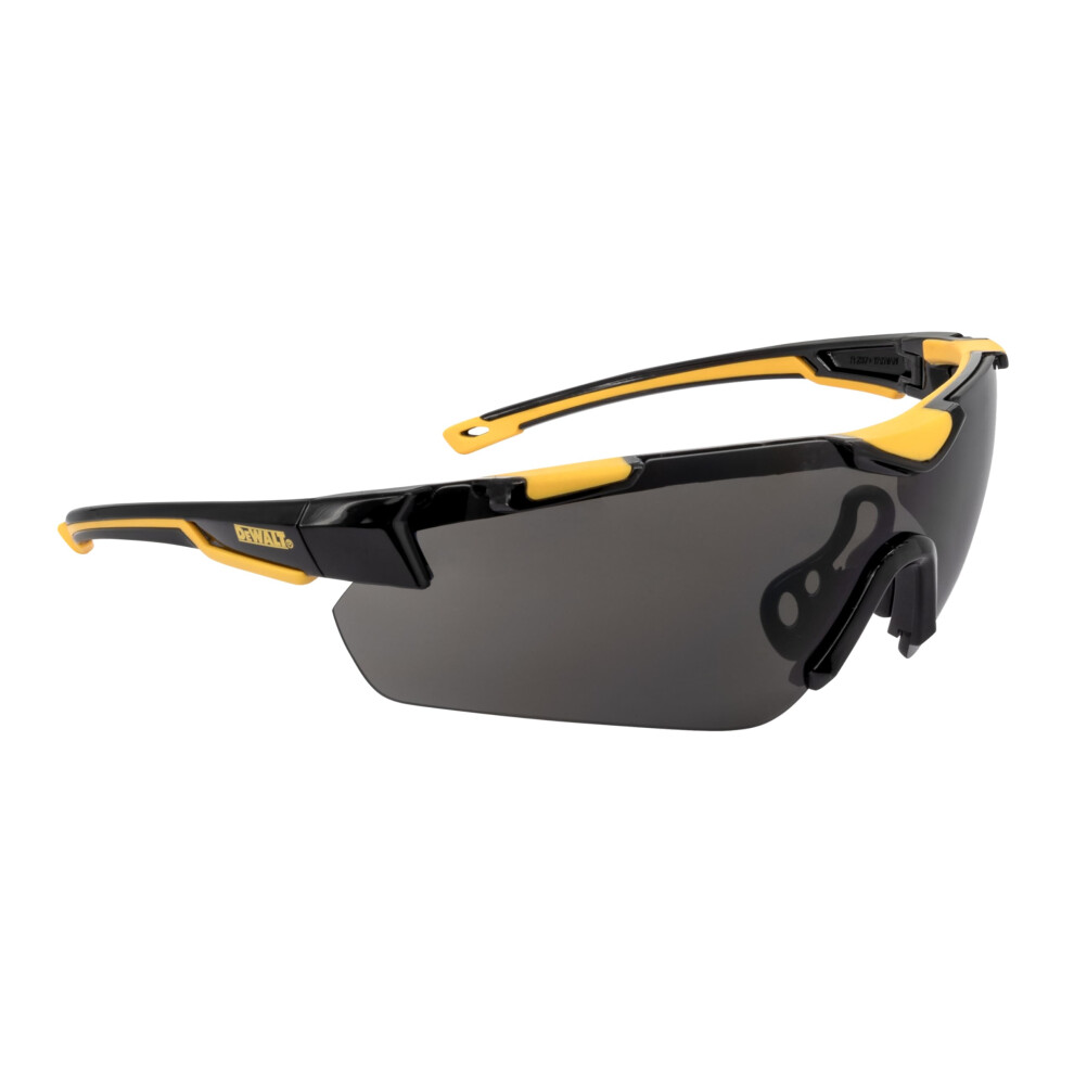 DEWALT DPG110 Chisel Unisex TrimFit Half Frame Protective Eyewear  Black Frame Smoke Lens