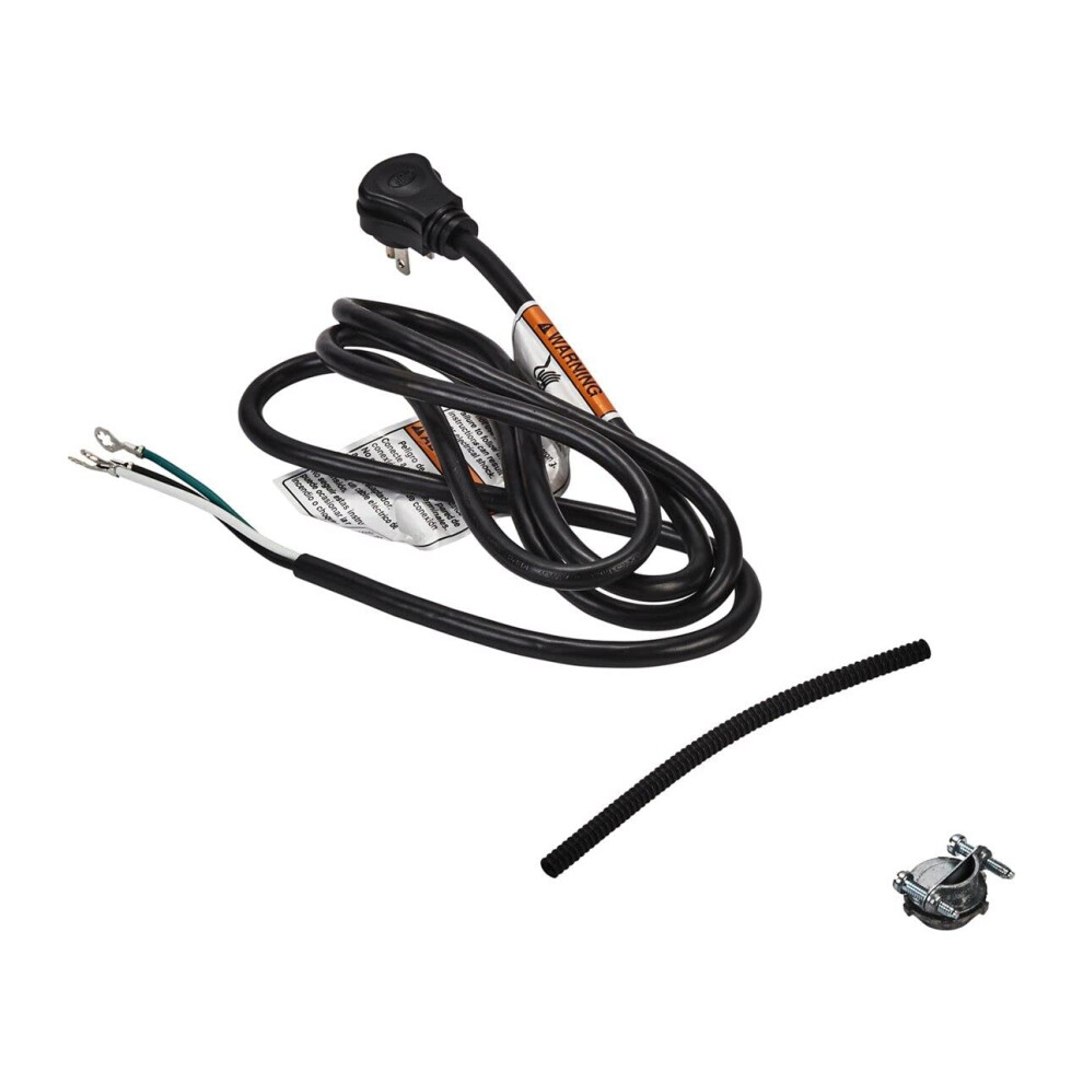 Whirlpool W11365014 Genuine OEM Power Cord Kit For Dishwashers  Black