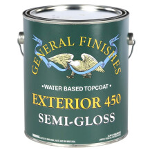 General Finishes Exterior 450 Water Based Topcoat, 1 Gallon, Semi-Gloss