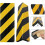 2 Pack Car Parking Protector Garage Wall Protector Foam Black And Yellow Stripes Warning Corner Protectors Bumper Protectors Anti-scratch Rubber Prote 1