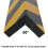 2 Pack Car Parking Protector Garage Wall Protector Foam Black And Yellow Stripes Warning Corner Protectors Bumper Protectors Anti-scratch Rubber Prote 5