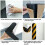2 Pack Car Parking Protector Garage Wall Protector Foam Black And Yellow Stripes Warning Corner Protectors Bumper Protectors Anti-scratch Rubber Prote 4
