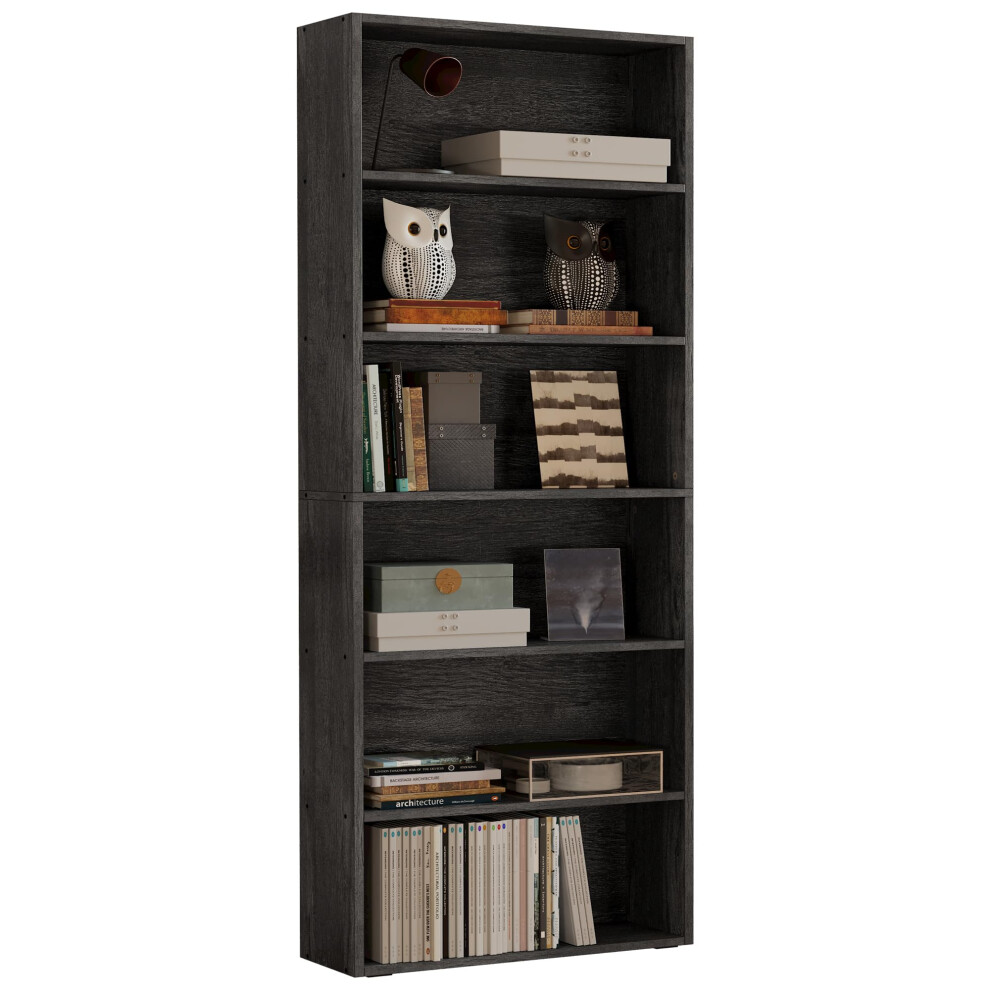 IRONCK Bookshelves and Bookcases Floor Standing 6 Tiers Display Storage Shelves 70 in Tall Bookcase Home Decor Furniture for Hom