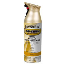 Rust-Oleum 387992 - Universelle All Surface Metallic Sprayfarbe, 11 oz, Mattgold