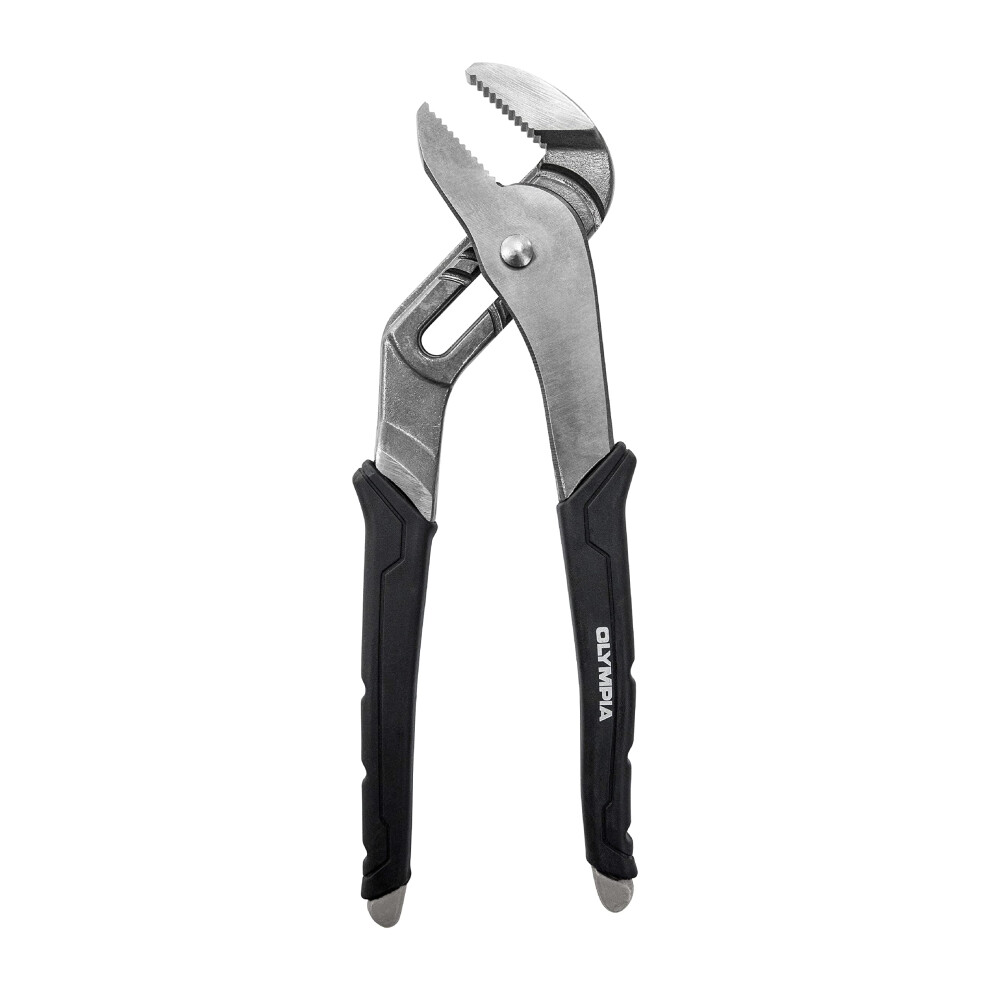 Olympia Tools 10Inch Tongue and Groove Pliers  Straight Jaw Pliers with Cushion grip  6 Jaw positions  21 Jaw Capacity