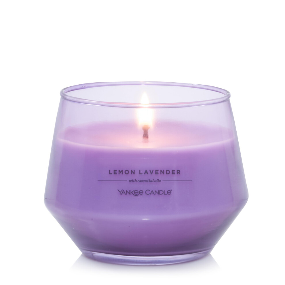 Yankee Candle Studio Medium Candle  Lemon Lavender  10 oz LongLasting  EssentialOil Scented Soy Wax Blend Candle  4065 Hour