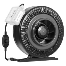 VIVOSUN Z6 6 Inch Inline Duct Fan 440 CFM Ventilation Fan with Variable Speed Controller for Grow Tent Indoor Garden Ventilati