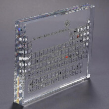 (discounted) Acrylic Periodic Table With Real Elements, Chemical Elements Display, Periodic Table Of Elements, School Teaching, Birthday Gift (discoun