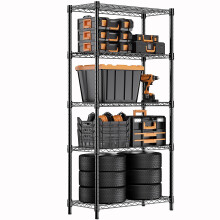 MZG 1250 lbs Storage Shelving Utility Shelving Unit 5Tier Utility Shelving Unit Steel Organizer Wire Rack for Home Kitchen Offi