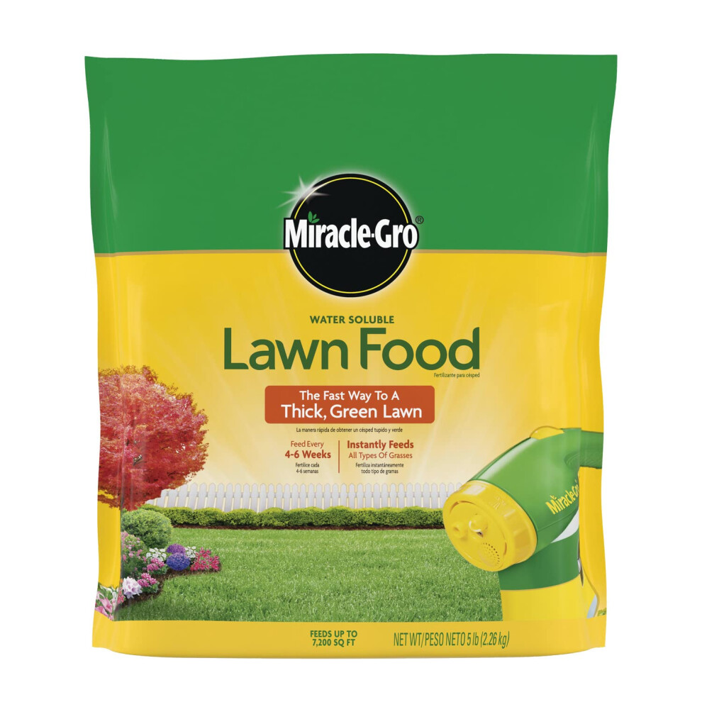 MiracleGro Water Soluble Lawn Food  Fertilizer for All Grass Types  Feeds Up to 7 200 sq ft