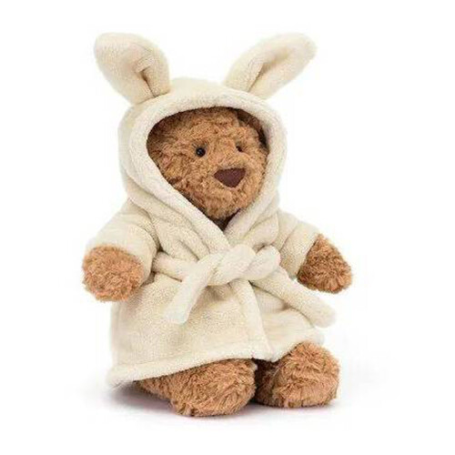 2024 Christmas Gift stuffed animal toy Bartholomew Bear Bathrobe 26CM