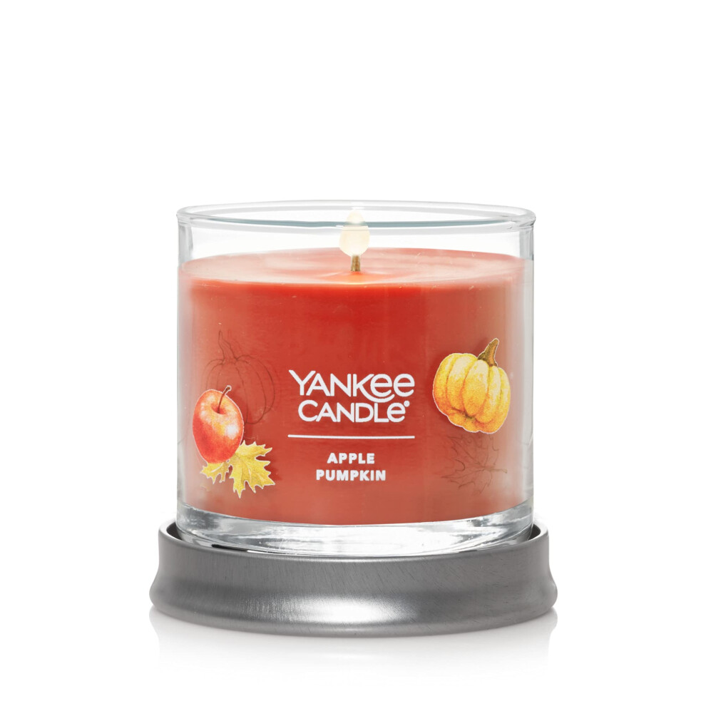 Yankee Candle Apple Pumpkin Scented  Signature 43oz Small Tumbler Single Wick Candle  Over 20 Hours of Burn Time