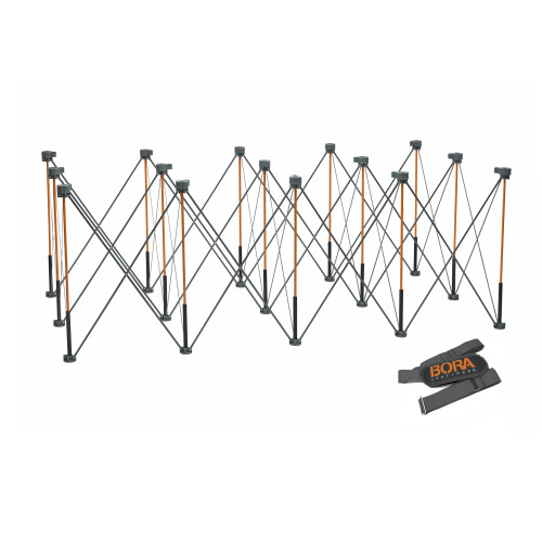 BORA Centipede CT15 36 inch Tall Portable Folding Workstand With Carry Strap  Collapsible Workbench  Construction table  Support