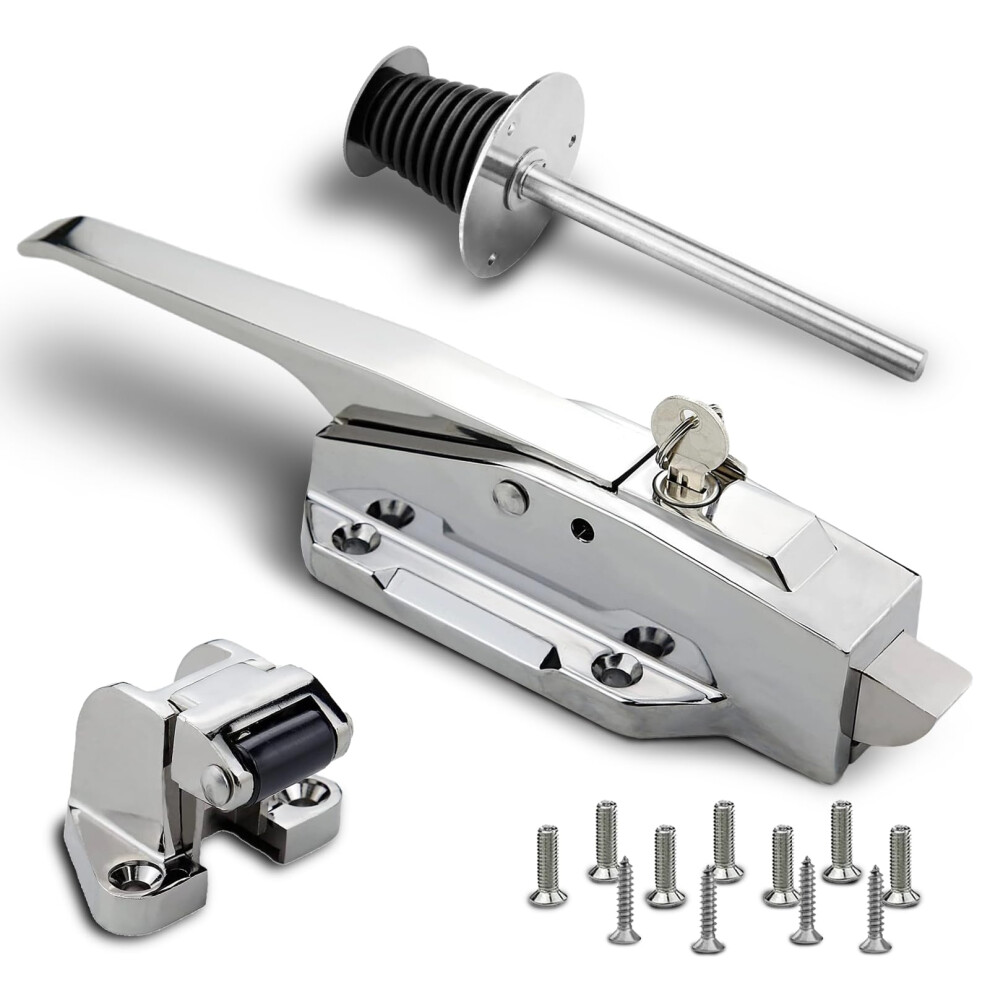 Walk In Cooler Door Handle Walk In Cooler Door Closer Complete Latch Kit Freezer Door Handle Cooler Door Radial Latch Offset 749083205581