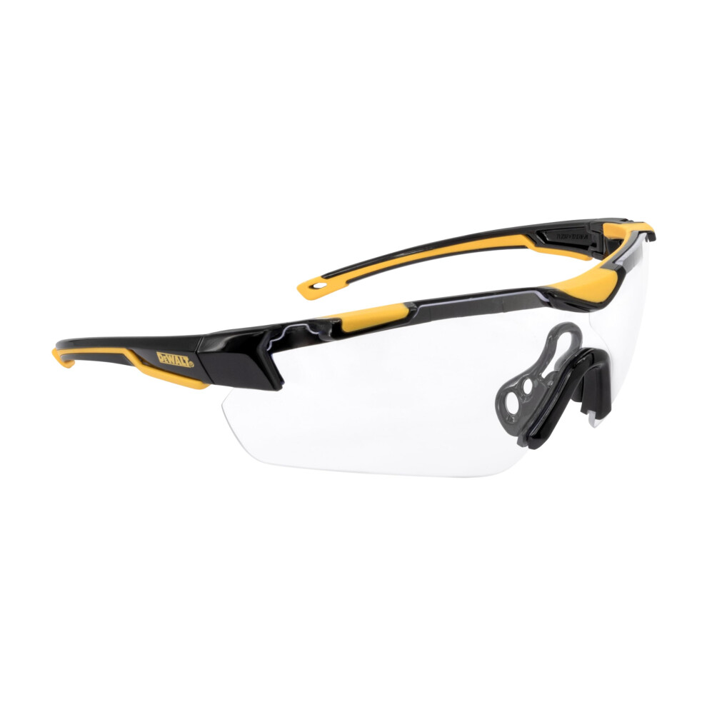 DEWALT DPG110 Chisel Unisex TrimFit Half Frame Protective Eyewear  Black Frame Clear Lens