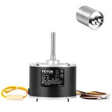 VEVOR Moteur de Ventilateur de Condenseur Amélioré, 1/5HP, 825RPM, Remplacement pour GE Genteq Carrier Bryant