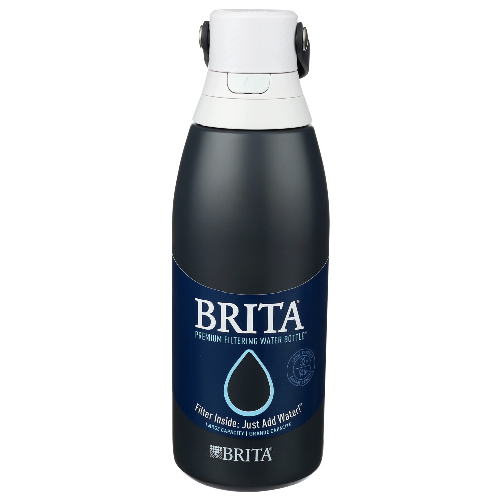 BRITA Stainless Steel Water Bottle with Filter Carbon 32oz  1 EA