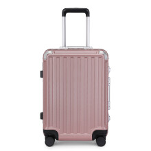 (Nude) 20 Inch Durble Aluminum Frame PC Hardshell Suitcase With TSA Lock