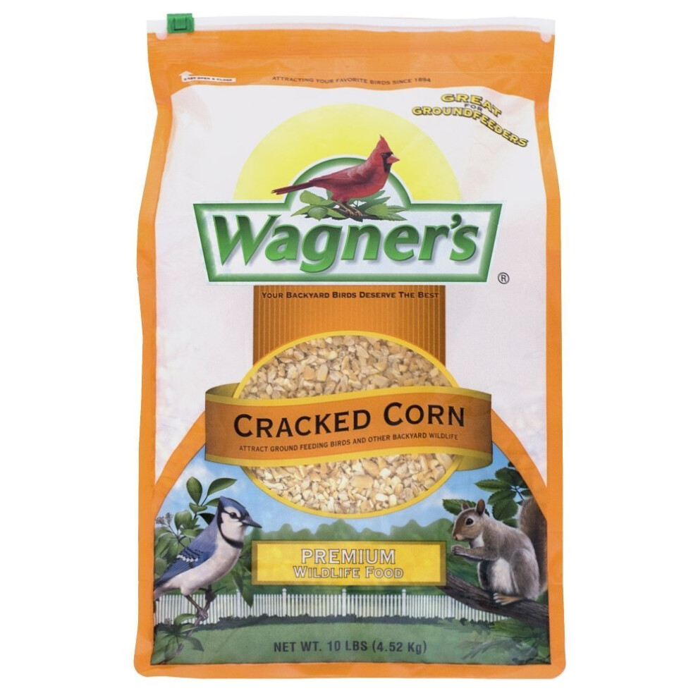 Wagners 18542 Cracked Corn Wild Bird Food  10Pound Bag