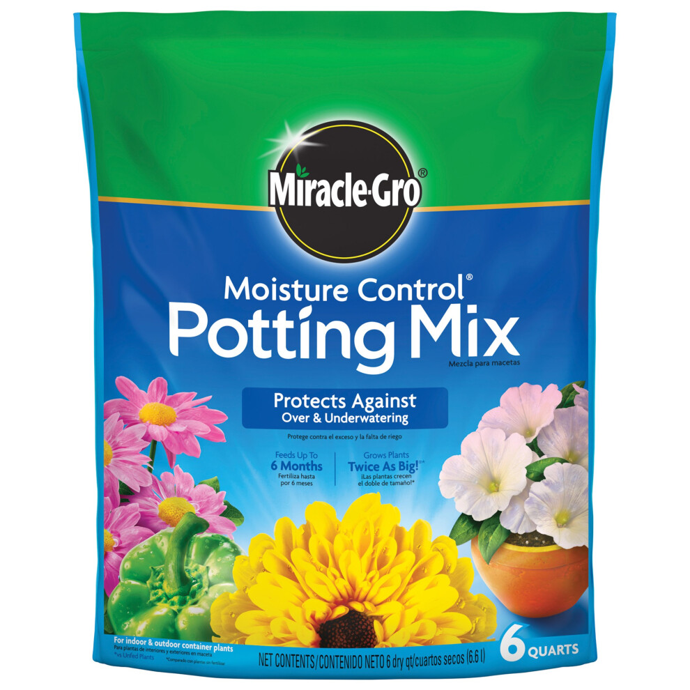 MiracleGro Moisture Control Potting Mix 6 qt