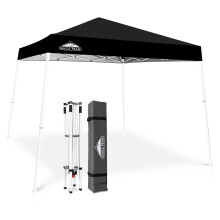 EAGLE PEAK Slant Leg Pop up Canopy Tent Easy One Person Setup Instant Outdoor Beach Canopy Folding Portable Sports Shelter 10x