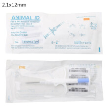 (2.1*12MM) Animal Microchip Implanter Kit For Dog For Cat Veterinary Management