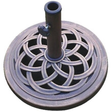 DC America UBP18181BR 18Inch Cast Stone Umbrella Base  Made from Rust Free Composite Materials  Bronze Powder Coated Finish