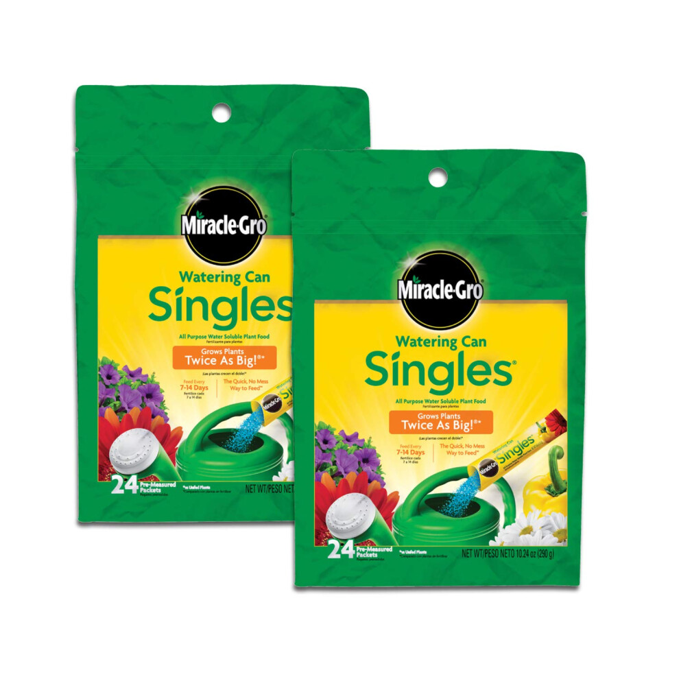 MiracleGro Watering Can Singles All Purpose Water Soluble Plant Food  2 Pack