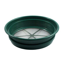 SE 13 1/4 Inch Stapelbare Classificator Goud Zoekpan - 1/50 Inch RVS Zeefpan, Groen