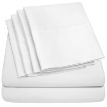 Twin Size Bed Sheets 4 Piece 1500 Supreme Collection Fine Brushed Microfiber Deep Pocket Twin Sheet Set Bedding 1 EXTRA PILL