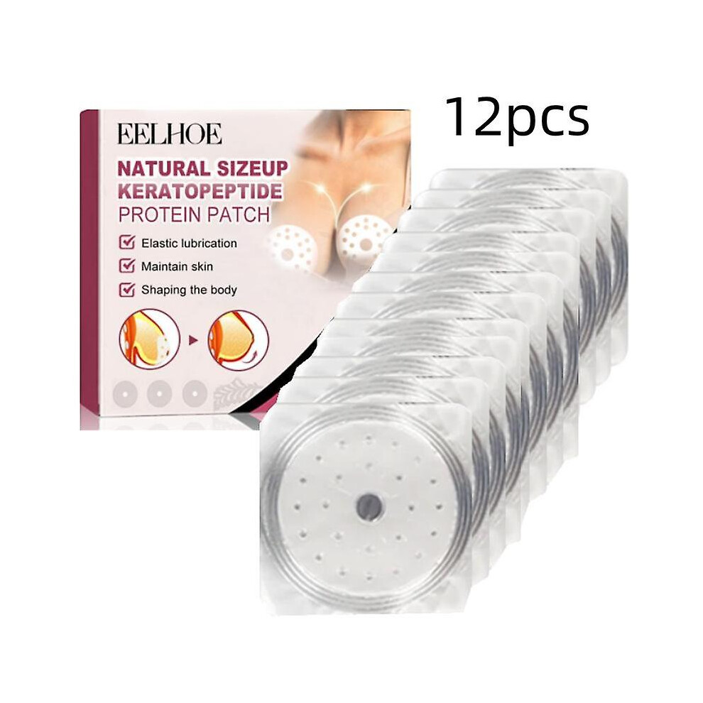 12Pcs Breast Firming Patches Keratopeptide Protein Breasts Firming And Lifting Patches 4Pcs Chest Enhancer Patch Improve Sagging Not,Specified