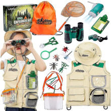 Kids Explorer Kit With Vest Hat Bug Catcher Kit Backyard Outdoor Adventure Set For Boys And Girls 3- 8 Years Old