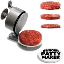 Moule à Hamburger Carré - Presse à Burger Ajustable de 1/4lb à 3/4lb avec Éjecteur