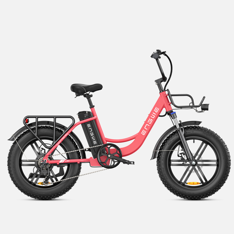 (Red) ENGWE L20 Step-Through Electric Bicycle 250W 13Ah