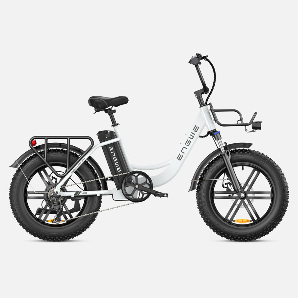 (White) ENGWE L20 Step-Through Electric Bicycle 250W 13Ah