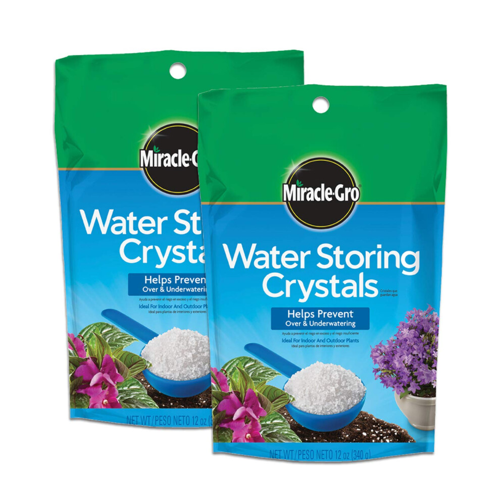 MiracleGro Water Storing Crystals 12 oz  2Pack