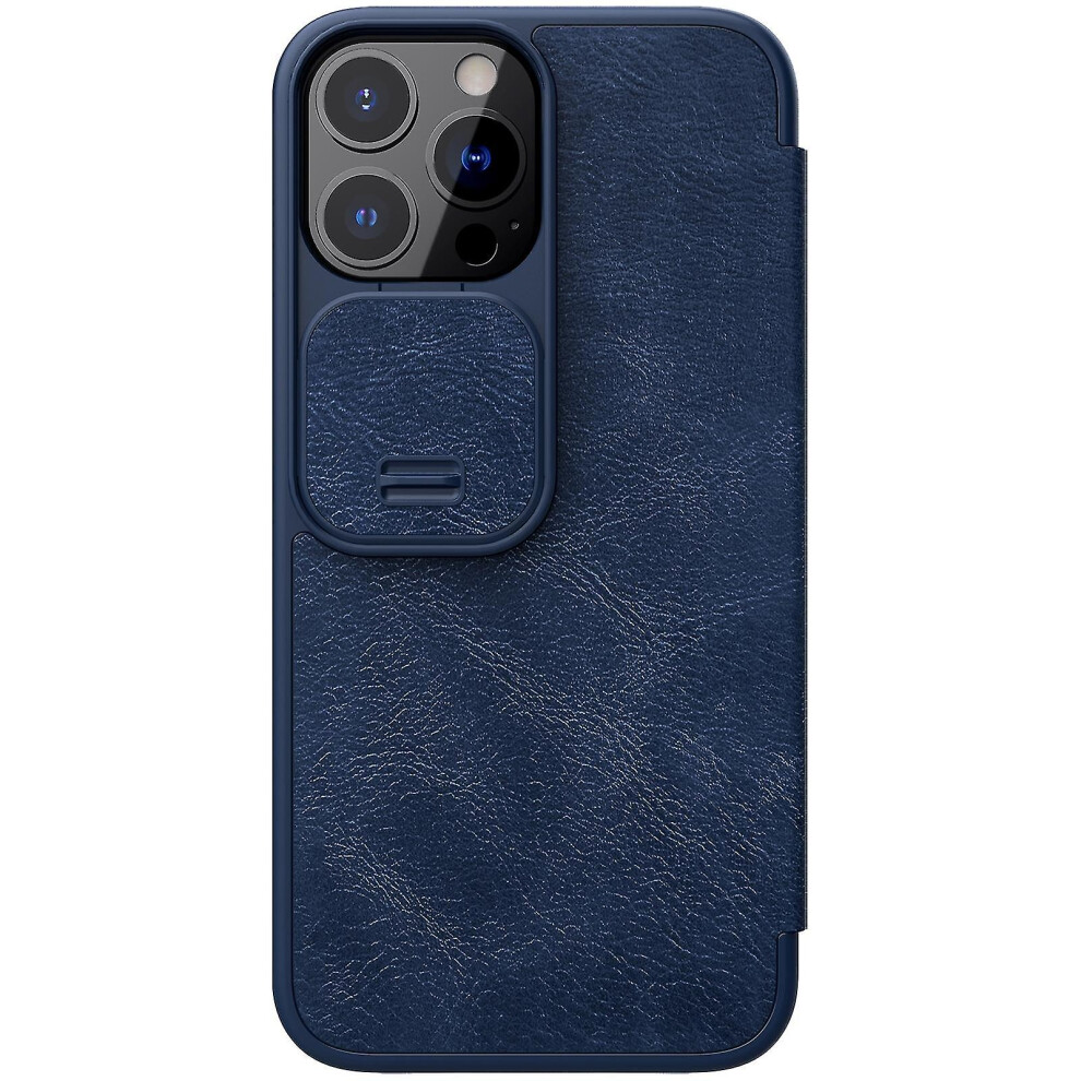(Blue) Nillkin Qin Series Pro Leather Case For Iphone 13 Pro Blue 7364070194223