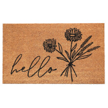 Calloway Mills Wildflower Bouquet Doormat (Tan/Black 24"""" x 36"""" x 0.60"""")