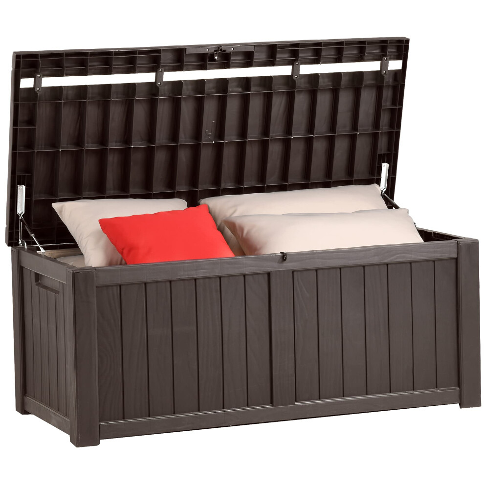 YITAHOME 120 Gallon Outdoor Storage Deck Box  Large Resin Patio Storage for Outdoor Pillows  Garden Tools and Pool Supplies  Wat-image-OPC-PFRT25G-NEW