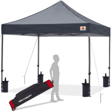 ABCCANOPY Patio Pop Up Canopy Tent 8x8 CommercialSeries Dark Gray