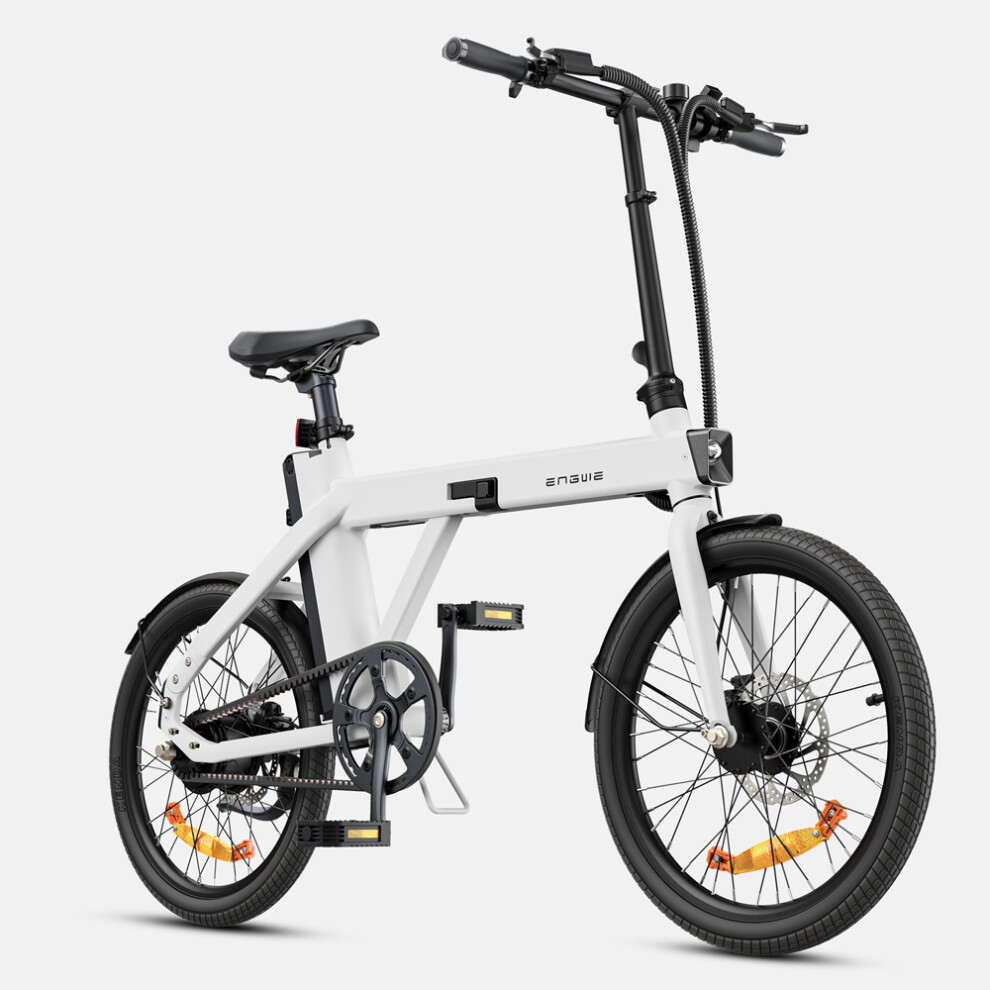 (White) ENGWE P20 20'' Electric Bicycle, 250W 36V 9.6Ah