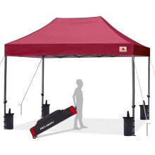 ABCCANOPY Patio Pop Up Canopy Tent 10x15 CommercialSeries Burgundy