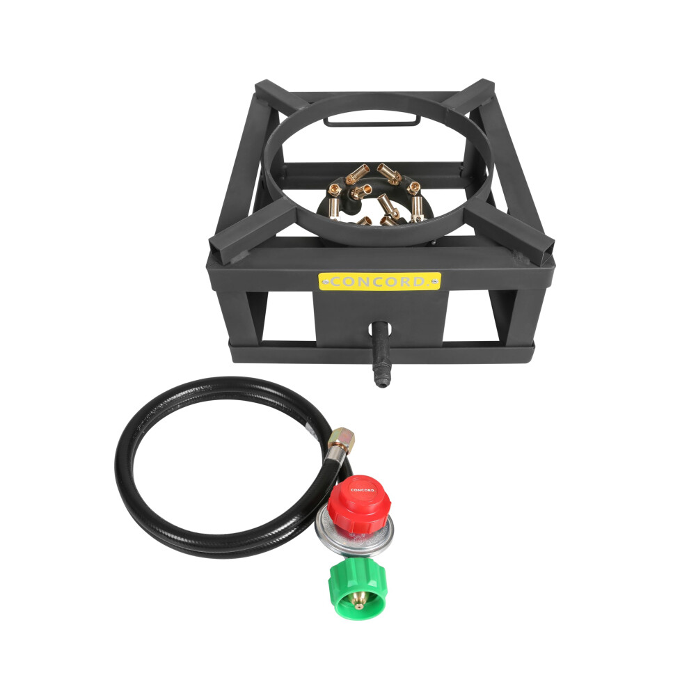 CONCORD THE WOK BLOCK 12 Single Propane Outdoor Burner with Built in Wok Ring 45 000 BTU Great for Stir Frying  Camping  Use