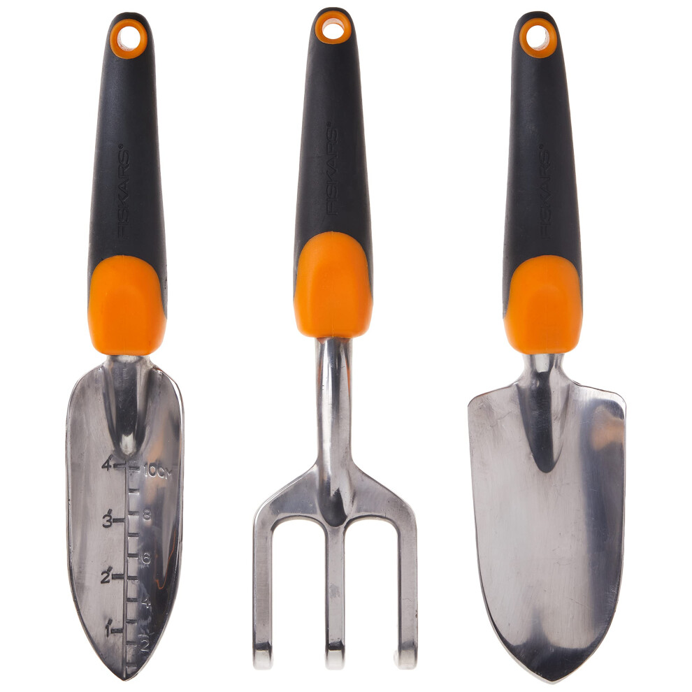 Fiskars 3844901001 Ergo Garden Tool Set  Regular Package  BlackOrange