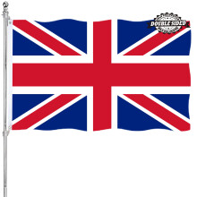 UK United Kingdom Flag 3x5 England British Flag Double Sided Outdoor National Flags Heavy Duty 3 Ply Polyester Material with 2 M