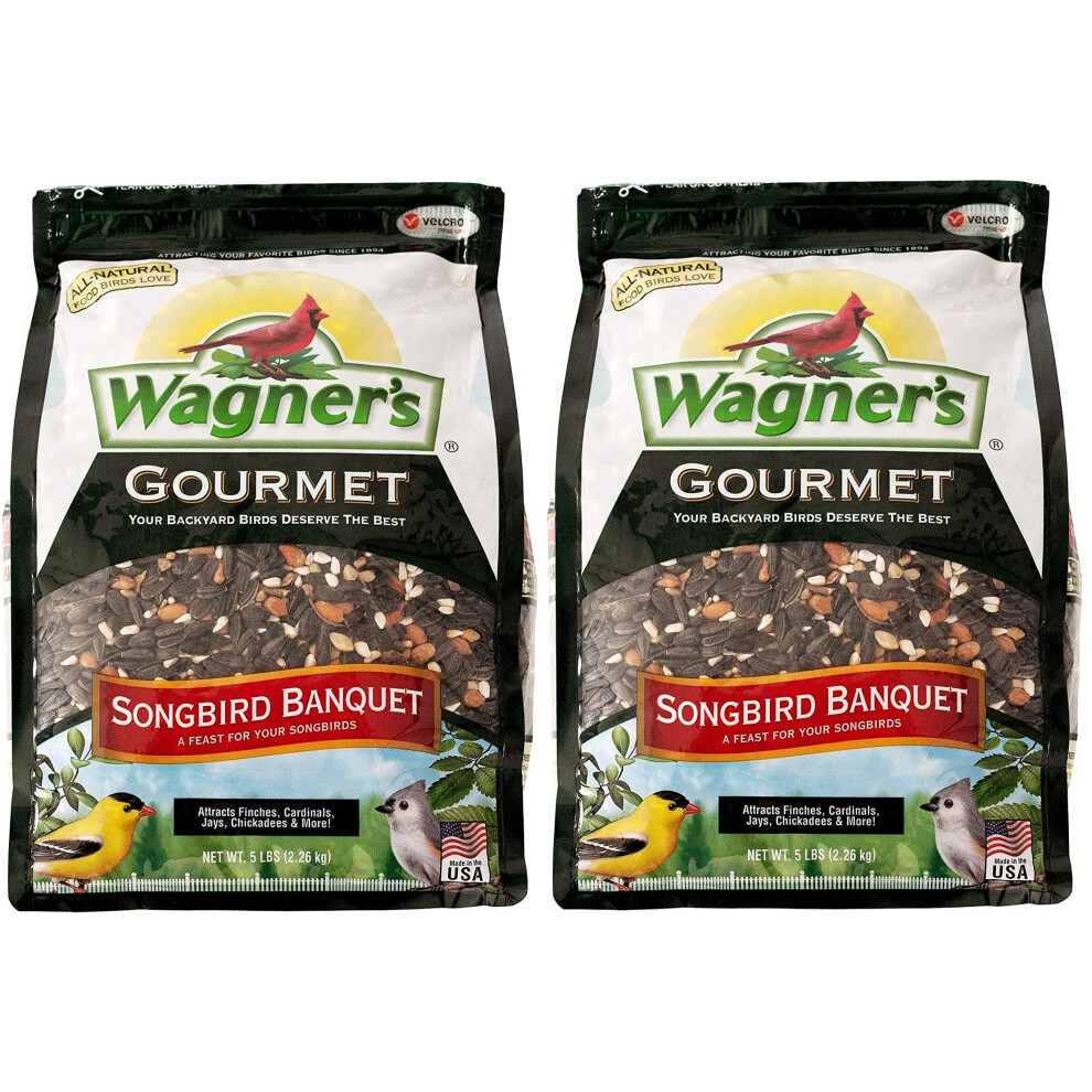 Wagners 22042 Songbird Banquet Wild Bird Food  5Pound Bag  Pack of 2