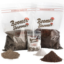 Boomer Shroomer Dry Bulk Substrate for Mushroom Cultivation Coco Coir Vermiculite Gypsum Produces 10 Pounds of Pasteurized
